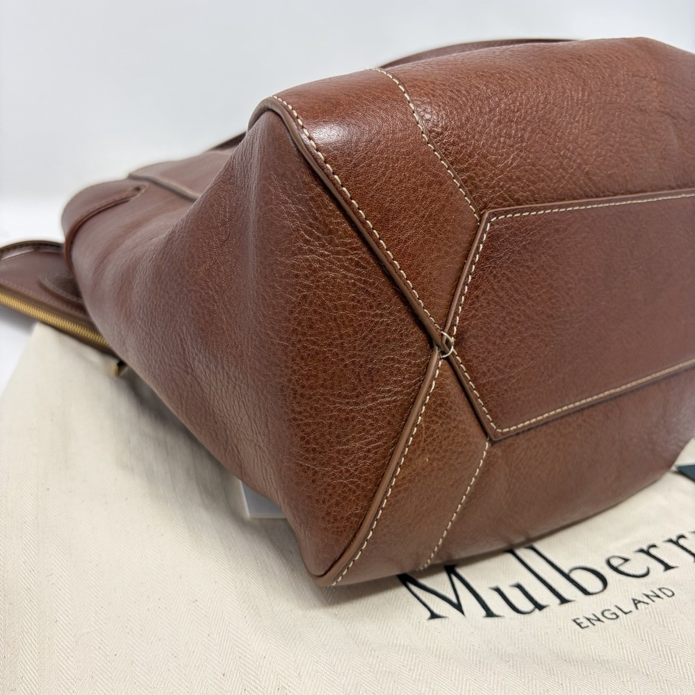 Mulberry Small Millie Tote Legacy NVT Oak Leather Made England Dust Bag - Picture 5 of 16